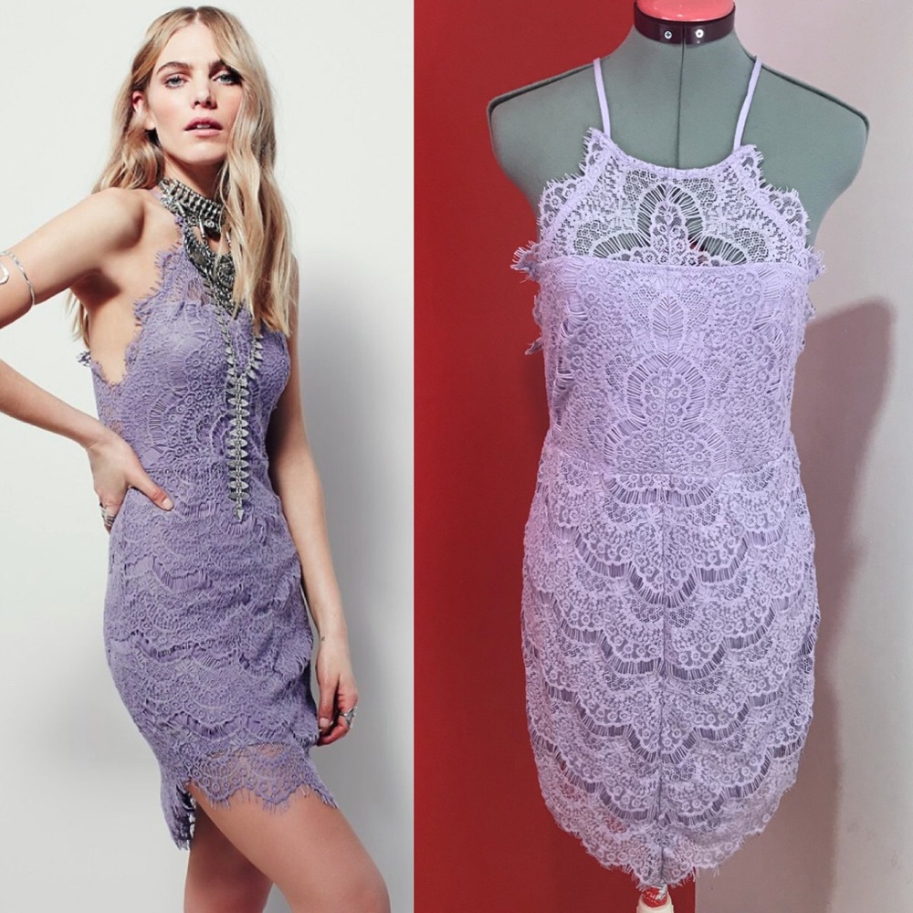 NWOT Free People Women's Purple She's Got It Slip